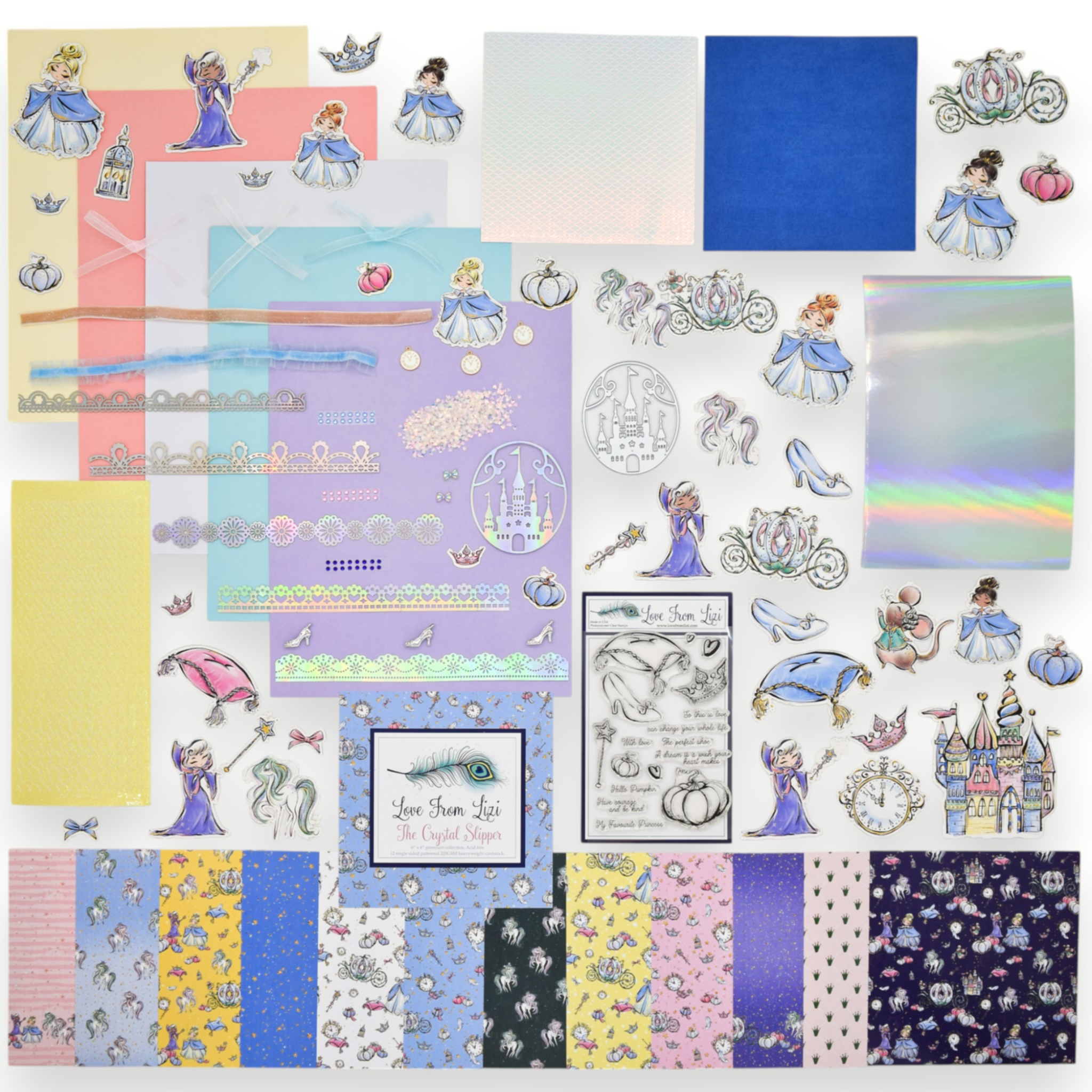 LFL June 25 Card Kit - The Crystal Slipper